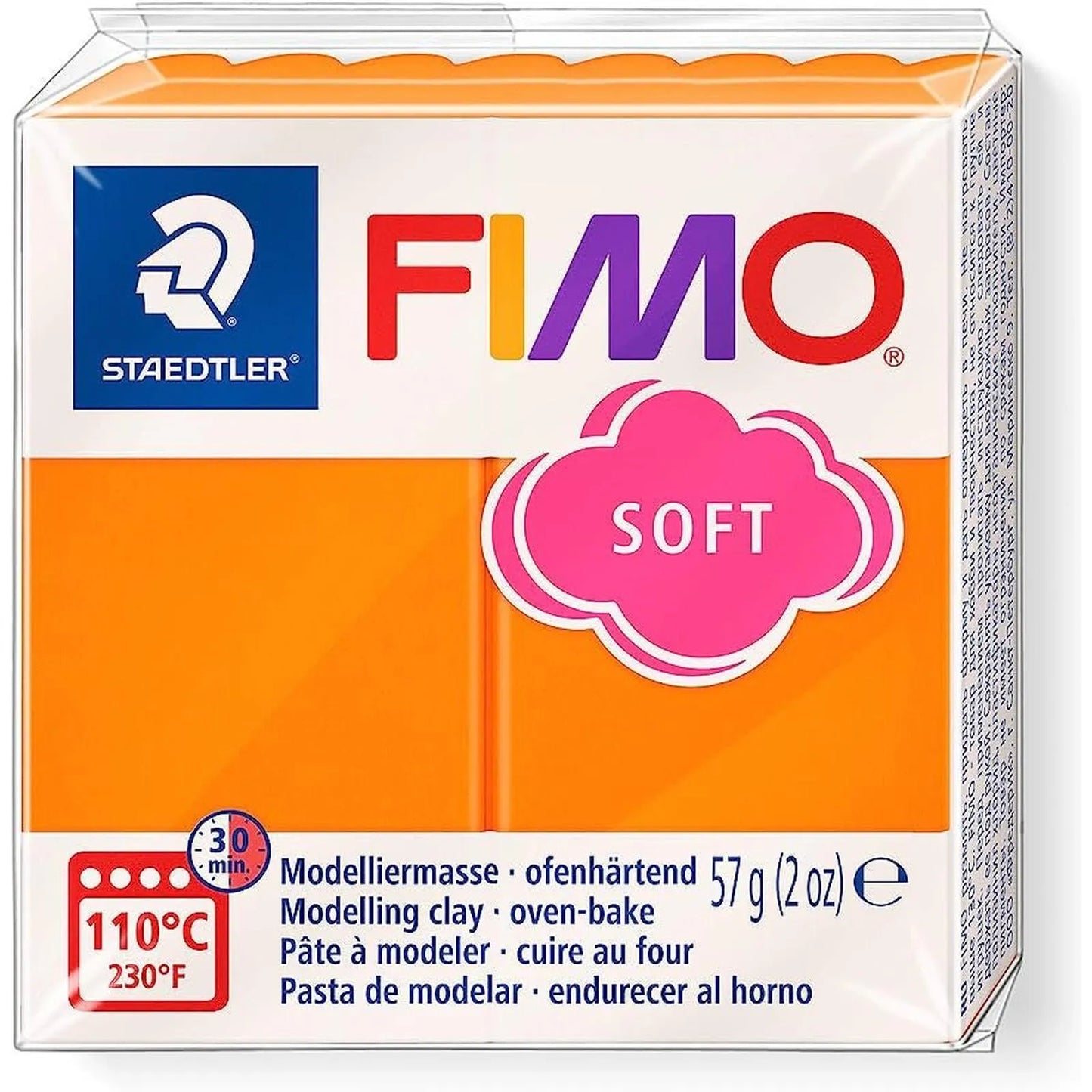 Pâte Fimo Soft Mandarine - 57g - Librairie Oxford City