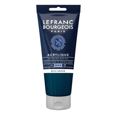 Peinture acrylique 80ml - Bleu saphir - Librairie Oxford City