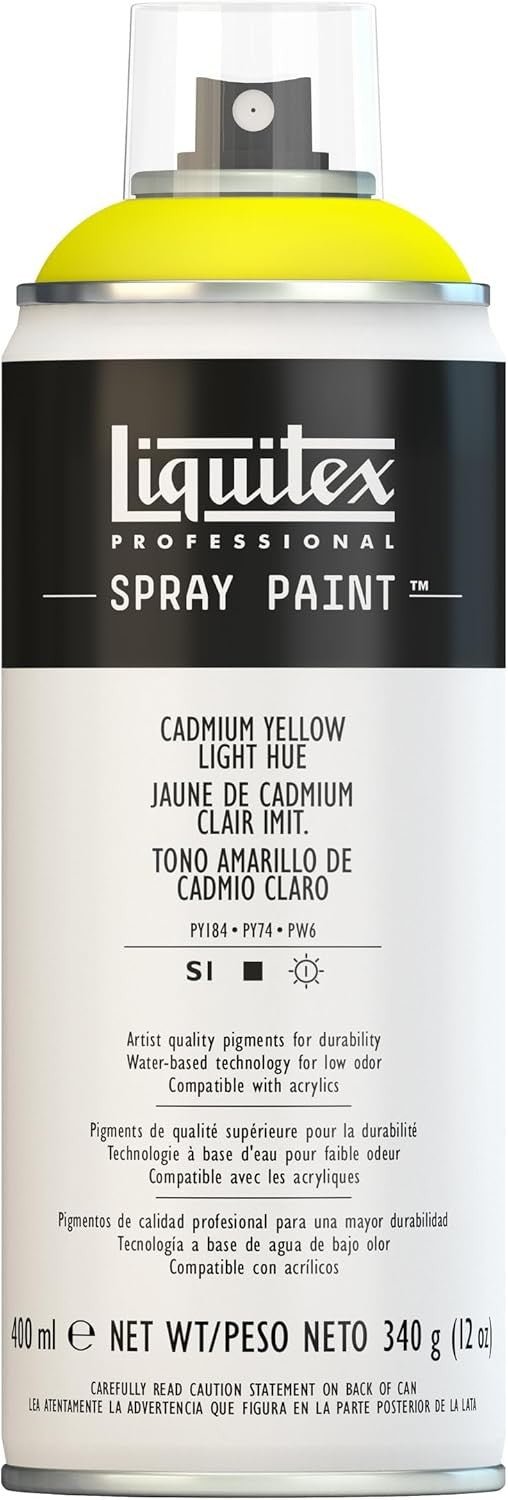 Peinture en aérosol professionnelle Liquitex 400 ml, jaune de cadmium clair imit. - Librairie Oxford City