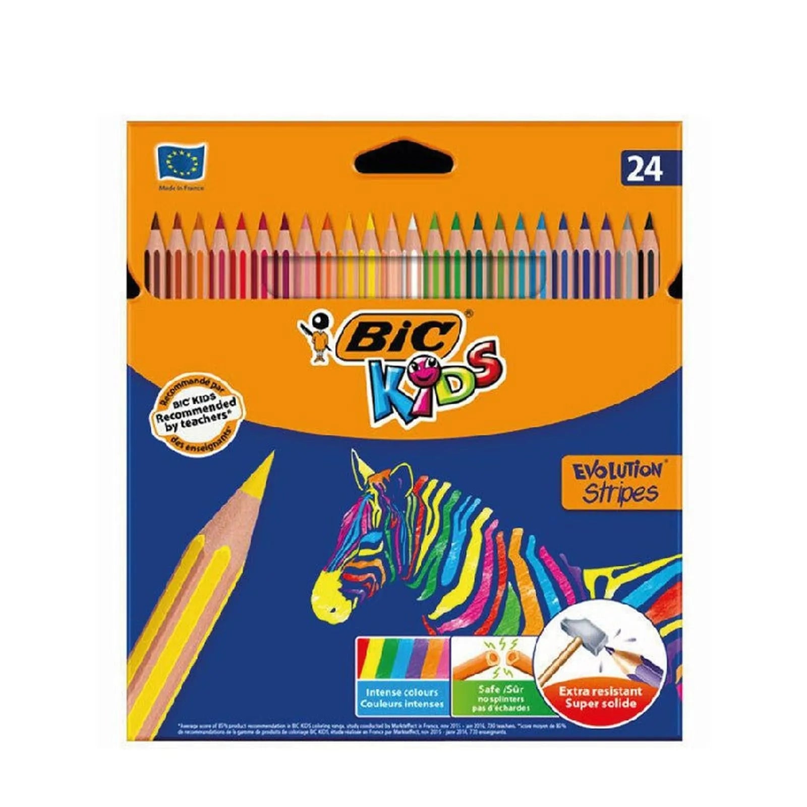 Pochette de 24 crayons de couleur