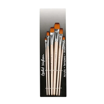 Pochette de 6 Pinceaux Plat G - 5200F |Giorgione - Librairie Oxford City