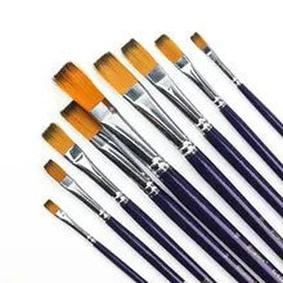 Pochette de 9 Pinceaux Plat G - 638 |Giorgione - Librairie Oxford City