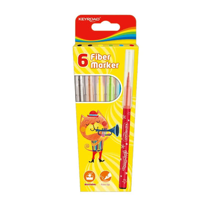 Pochette Feutres de 6 Couleurs - Librairie Oxford City