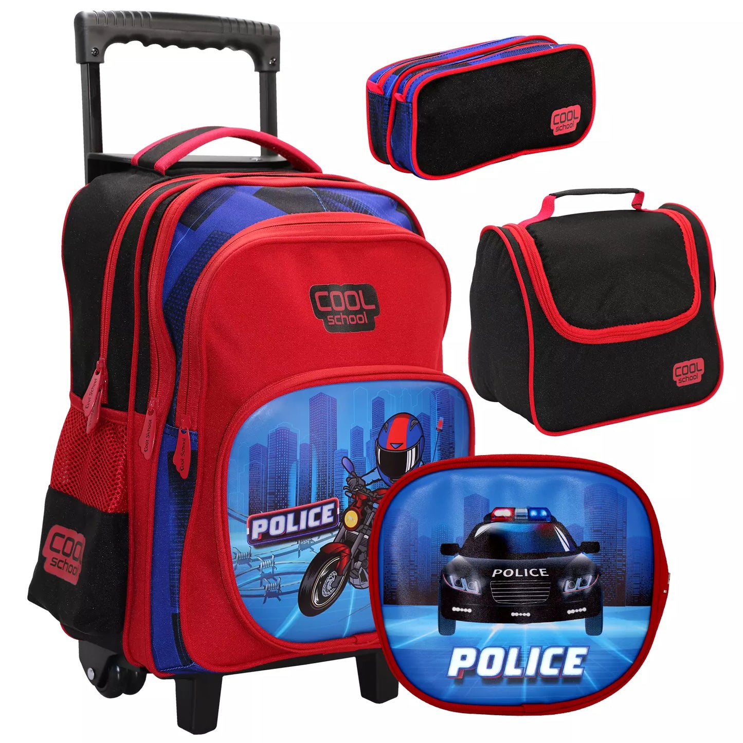💥🏷️ Pack 3 pièces : Sac à dos double face + Porte goûter + Trousse - Librairie Oxford City