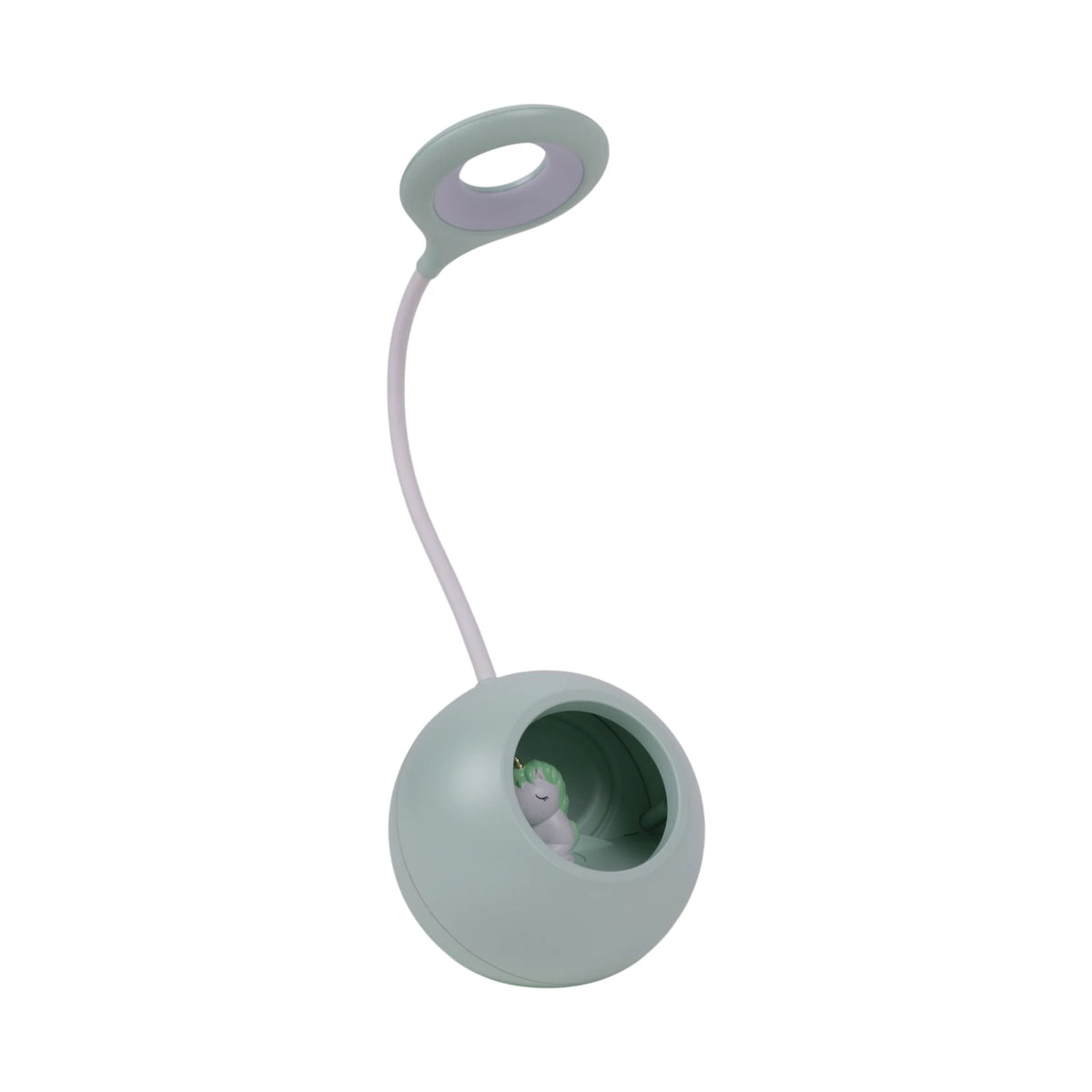 Veilleuse Porte-Clés Licorne en Silicone — Vert, Blanc & Rose - Librairie Oxford City