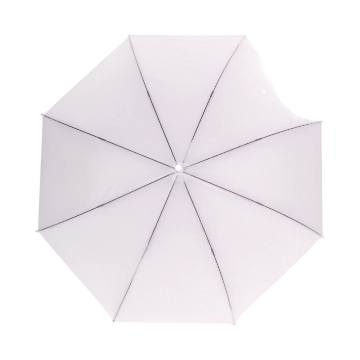 Parapluie Octogonal à Armature Métallique — Blanc