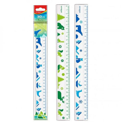 REGLE PLATE 30CM IMPRIME - Librairie Oxford City