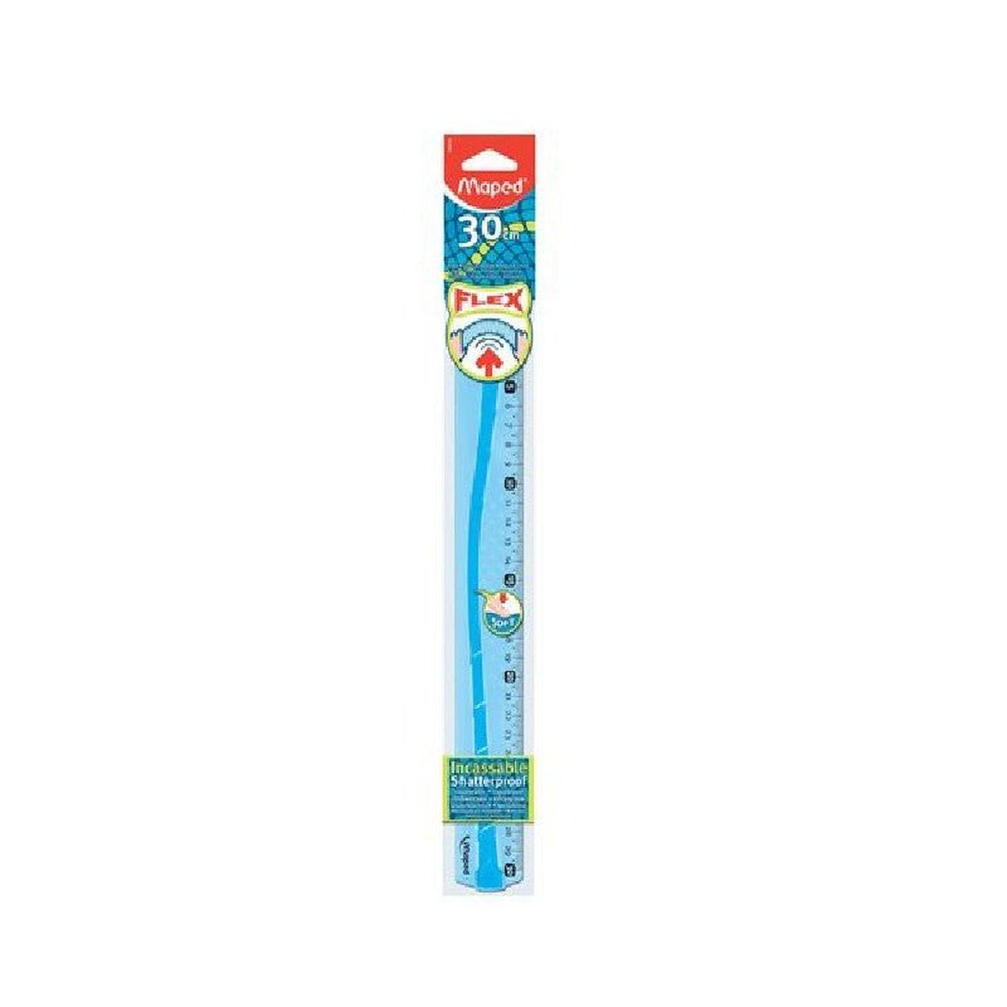 REGLE PLATE 30CM INCASSABLE MAPED - Librairie Oxford City