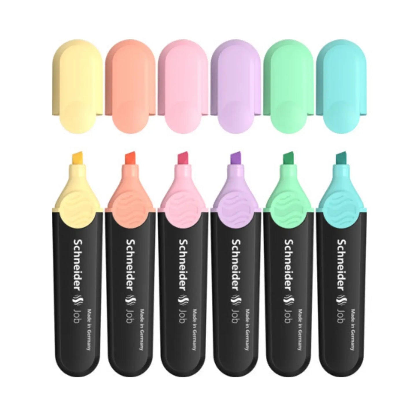 🌸 Pochette 6 Marqueurs Pastel Schneider Job ✨ – Douceur & Précision 💜 - Librairie Oxford City