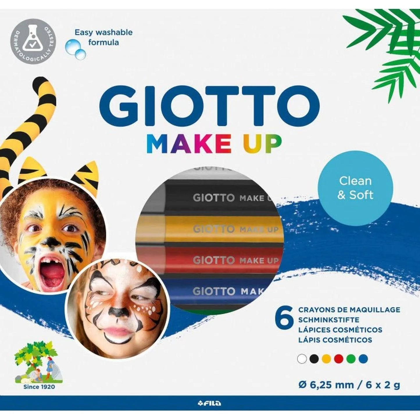 SET 6 CRAYONS GIOTTO MAKE UP CLASSIC - Librairie Oxford City