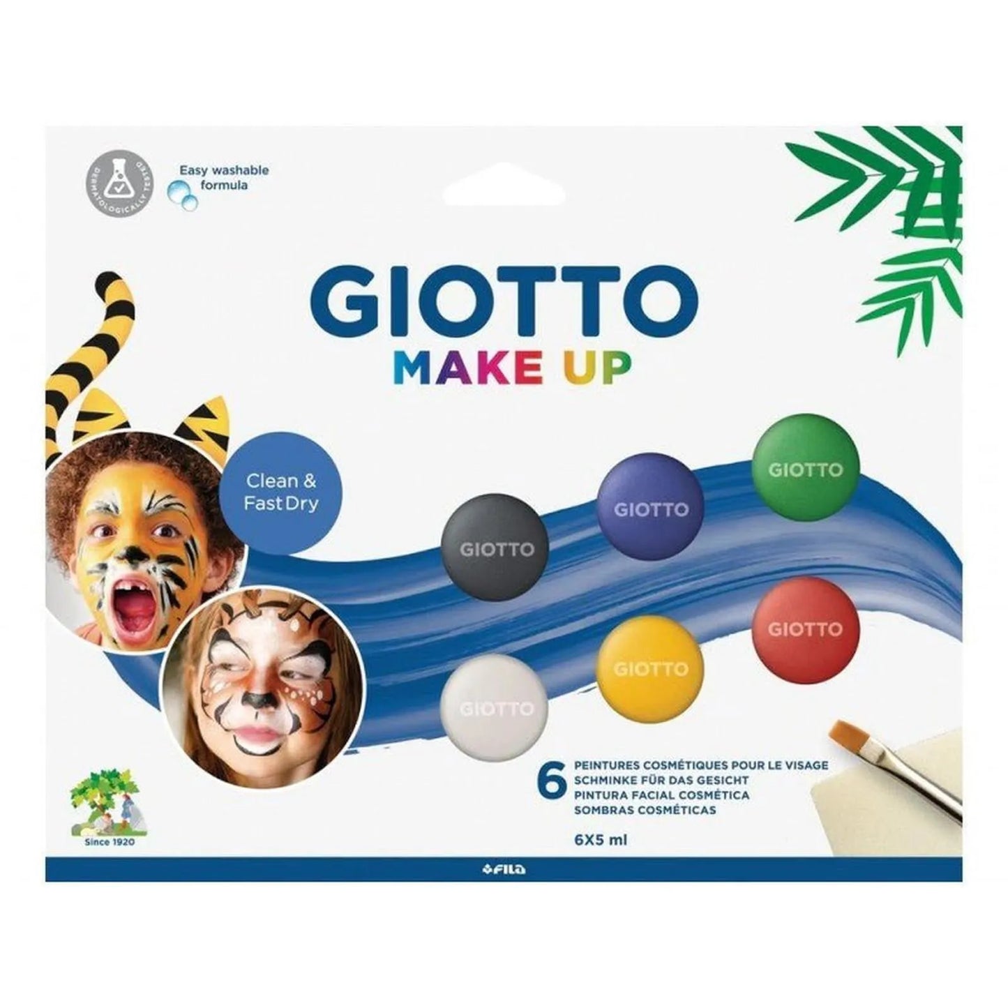 SET 6 FACE PAINT GIOTTO MAKE UP CLASSIC - Librairie Oxford City