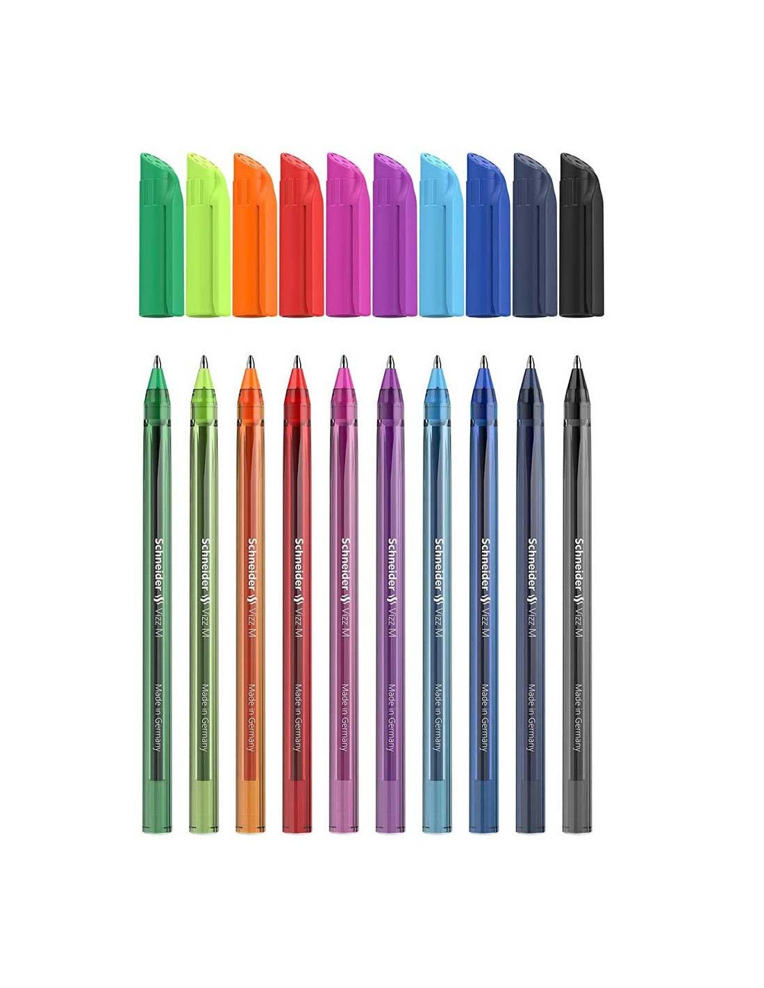 Set De 10 Stylos à Billes Vizz, M - Schneider - Librairie Oxford City