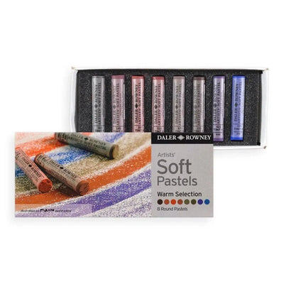 Set de 8 Pastels Artists' Soft Warm Selection - Daler Rowney - Librairie Oxford City