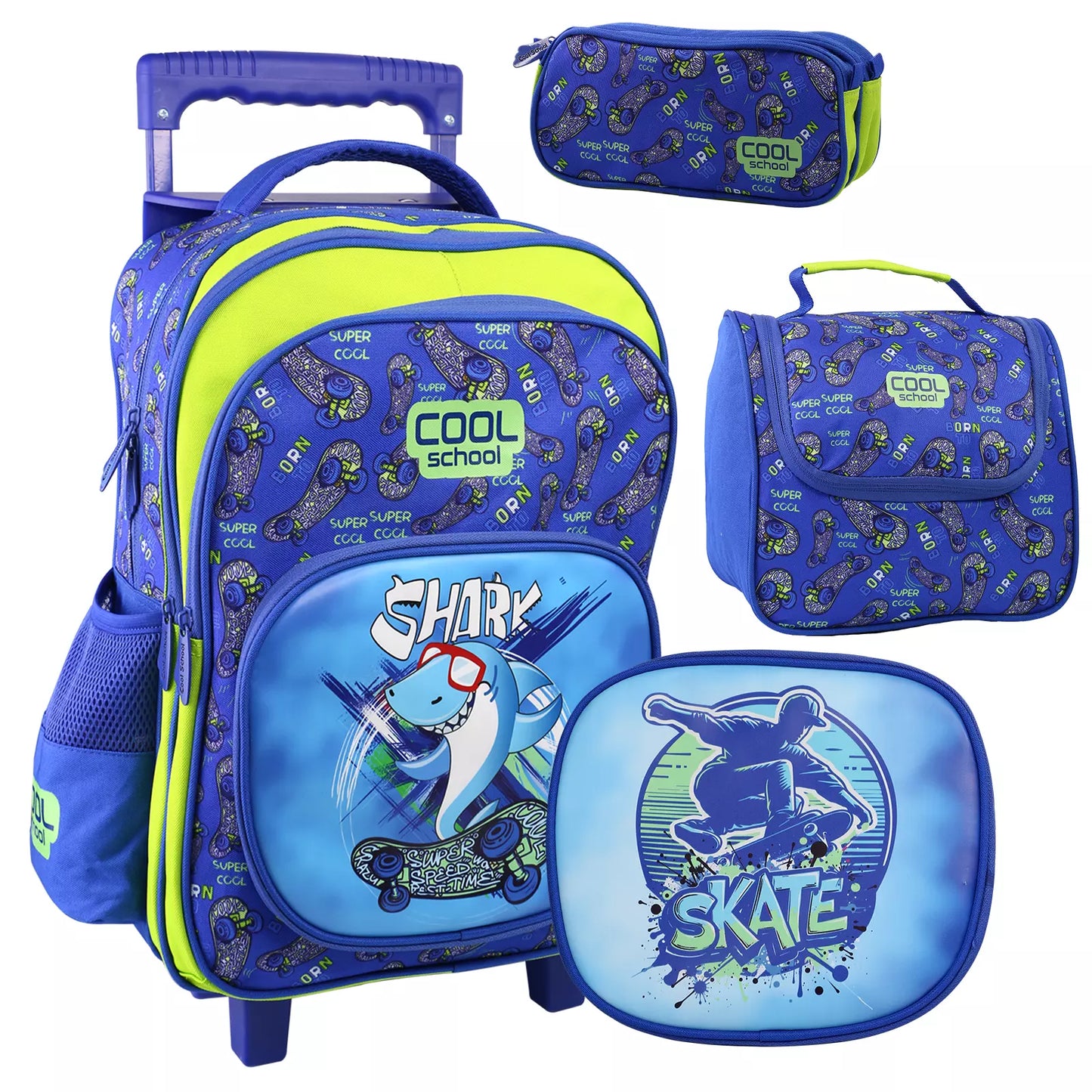 💥🏷️ Pack 3 pièces : Sac à dos double face + Porte goûter + Trousse - Librairie Oxford City
