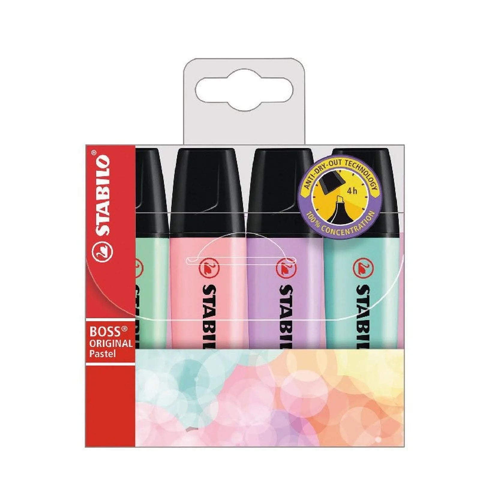 Stabilo Boss pastel pochette de 4 - Librairie Oxford City