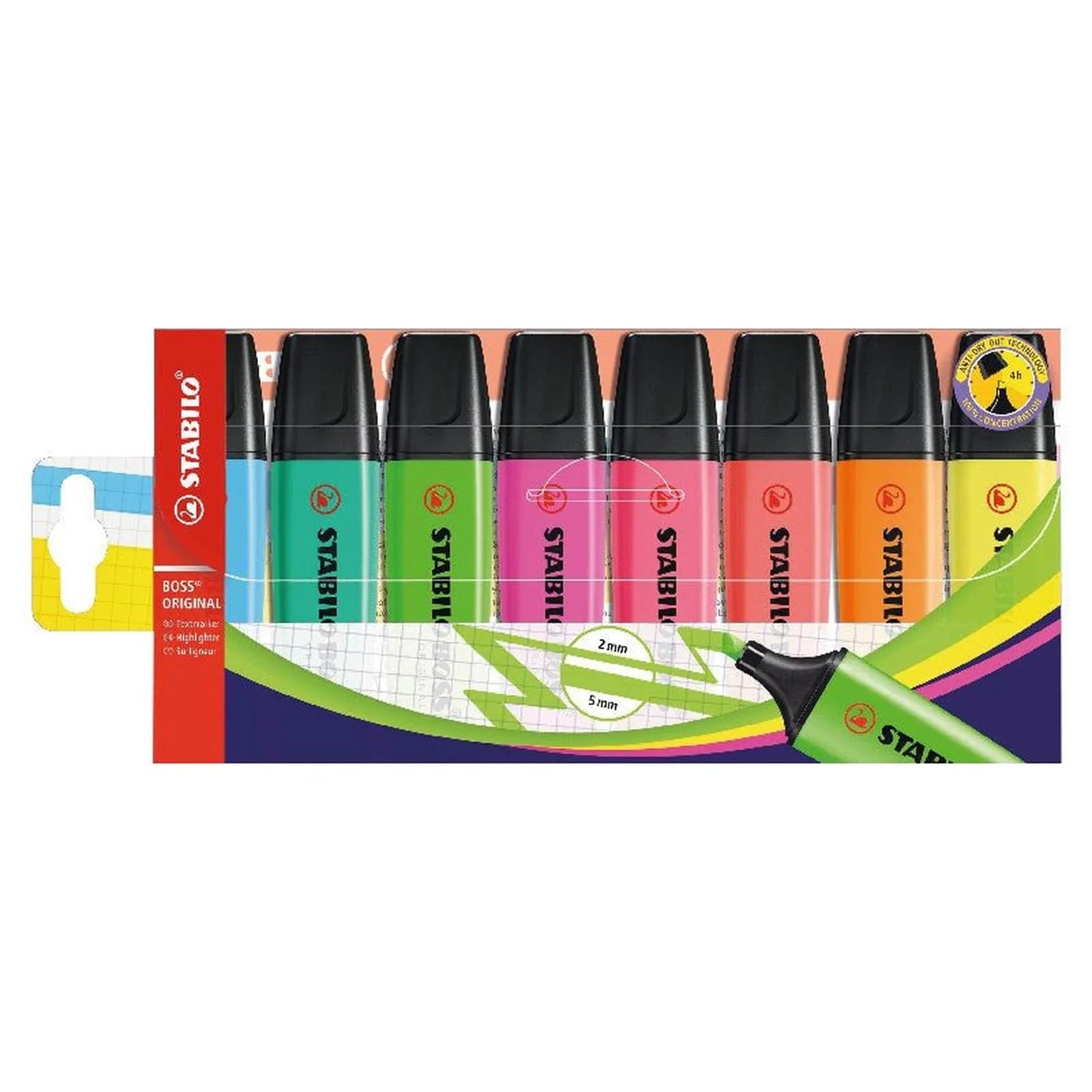 Stabilo Boss pochette de 8 - Librairie Oxford City