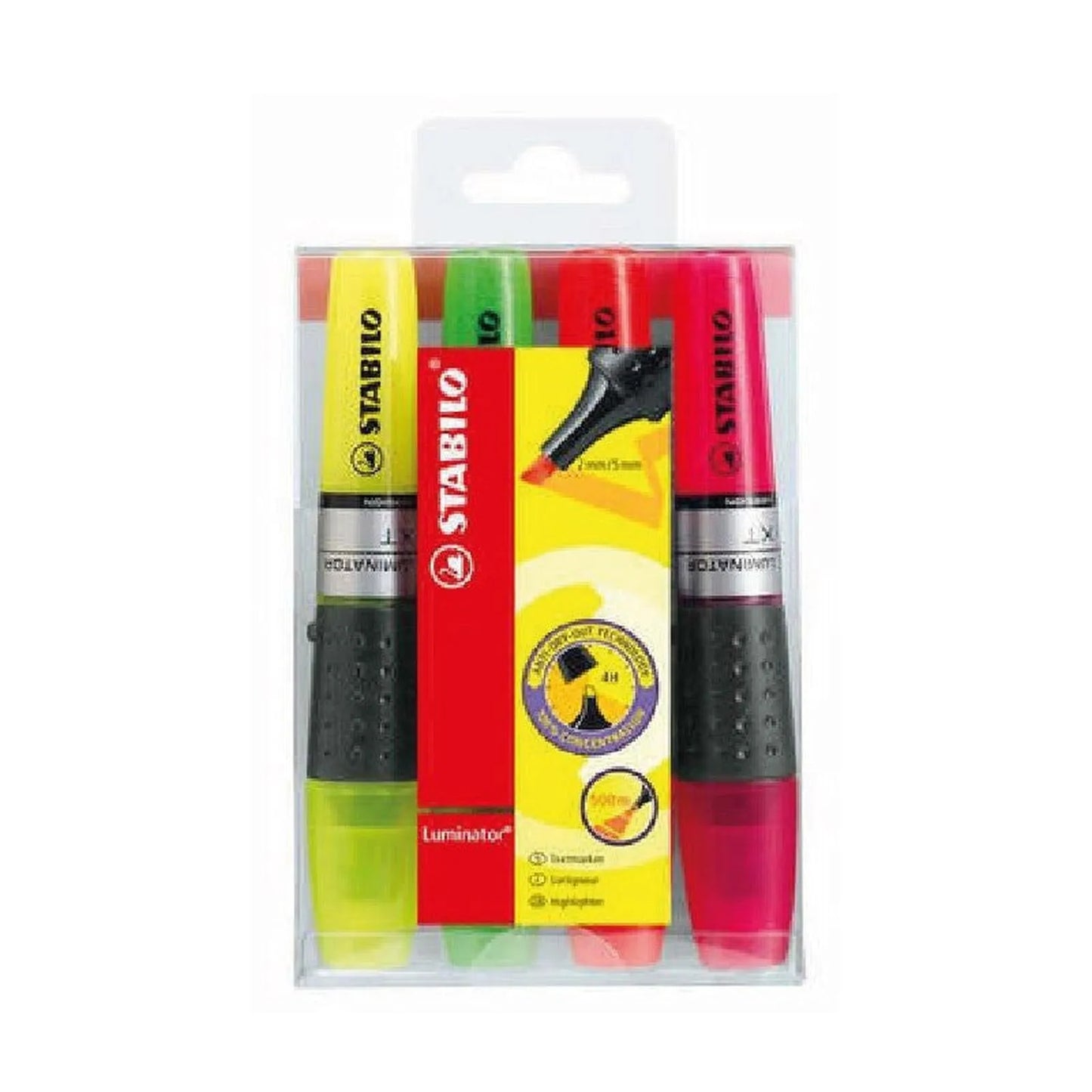 Stabilo LUMINATOR Pochette de 4 surligneurs - Librairie Oxford City