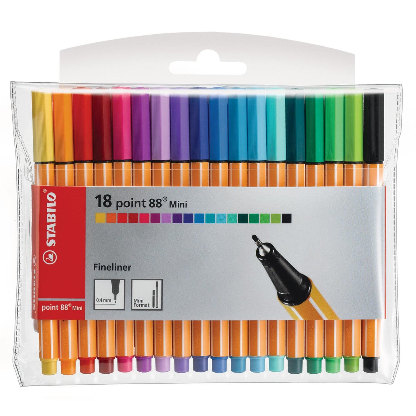 STABILO POINT 88 MINI POCHETT DE 18 - Librairie Oxford City