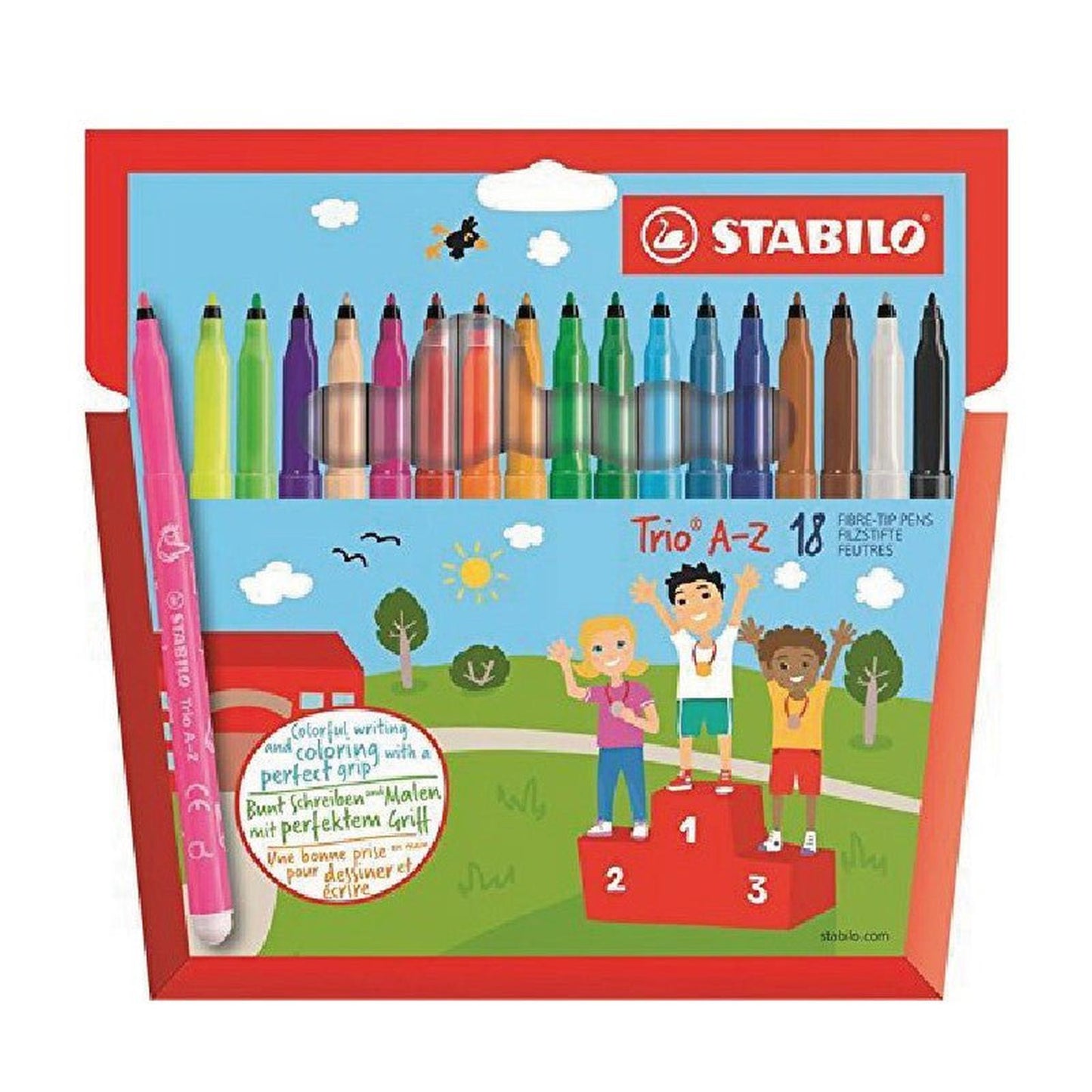 Stabilo trio A - Z feutre de 18 - Librairie Oxford City