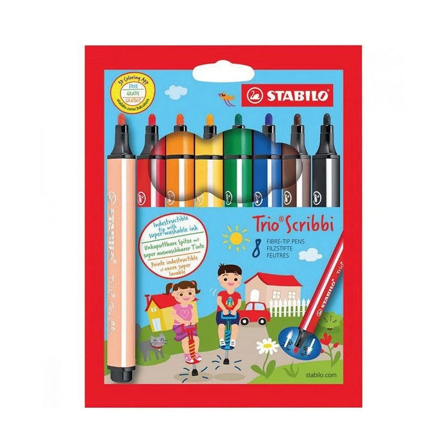 Stabilo trio de 8 feutres - Librairie Oxford City