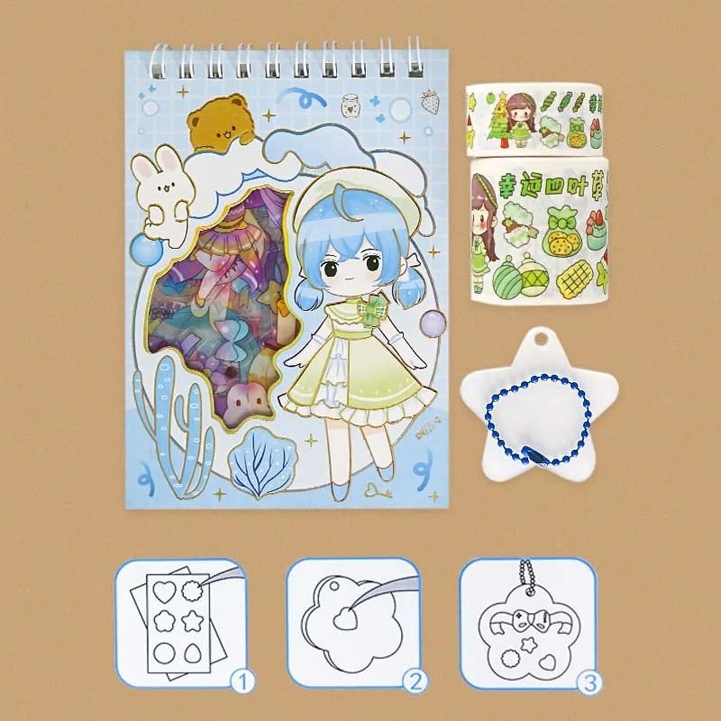 Stickers Kawaii Transparents DIY - Librairie Oxford City