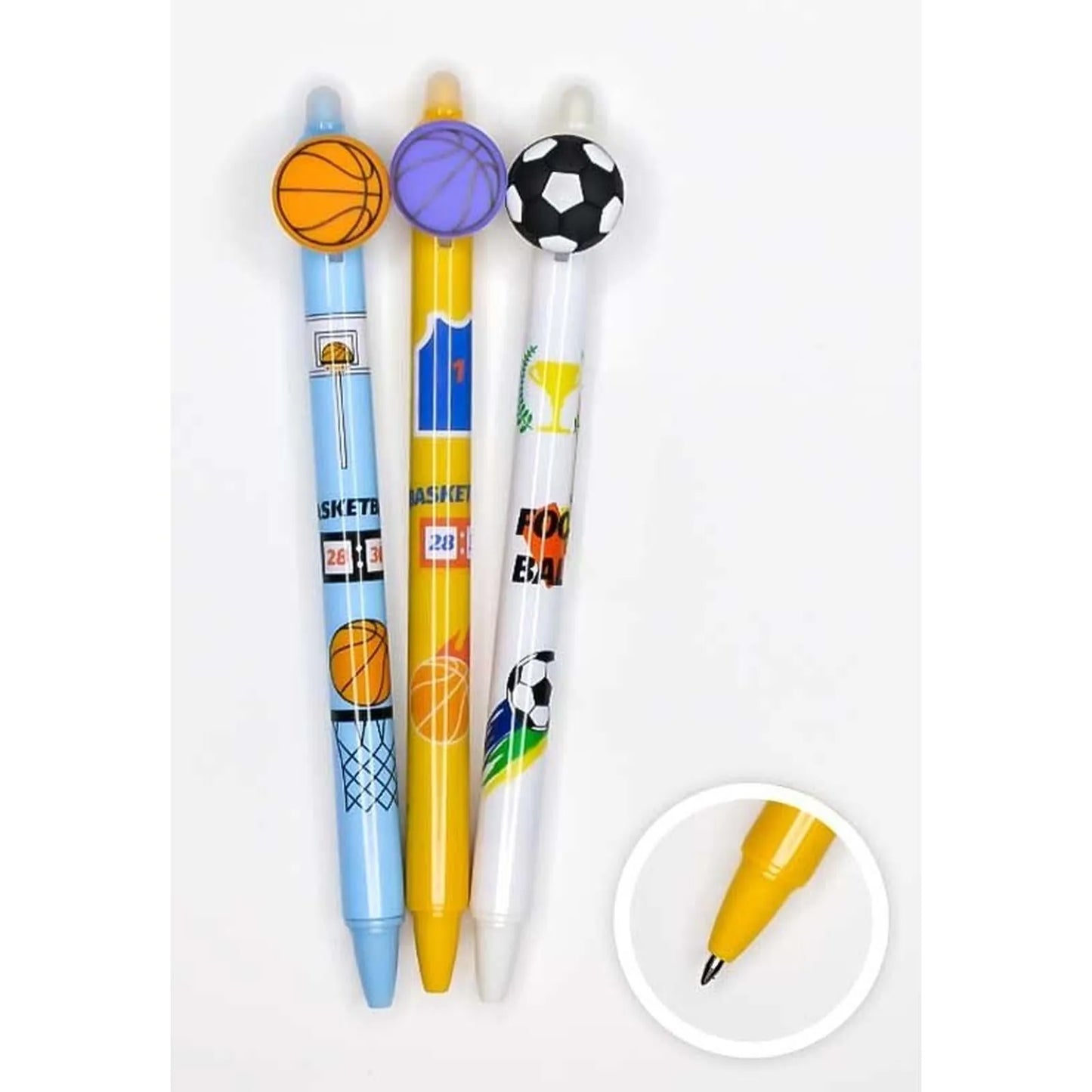Stylo à bille encre bleue (sport motif) - Librairie Oxford City