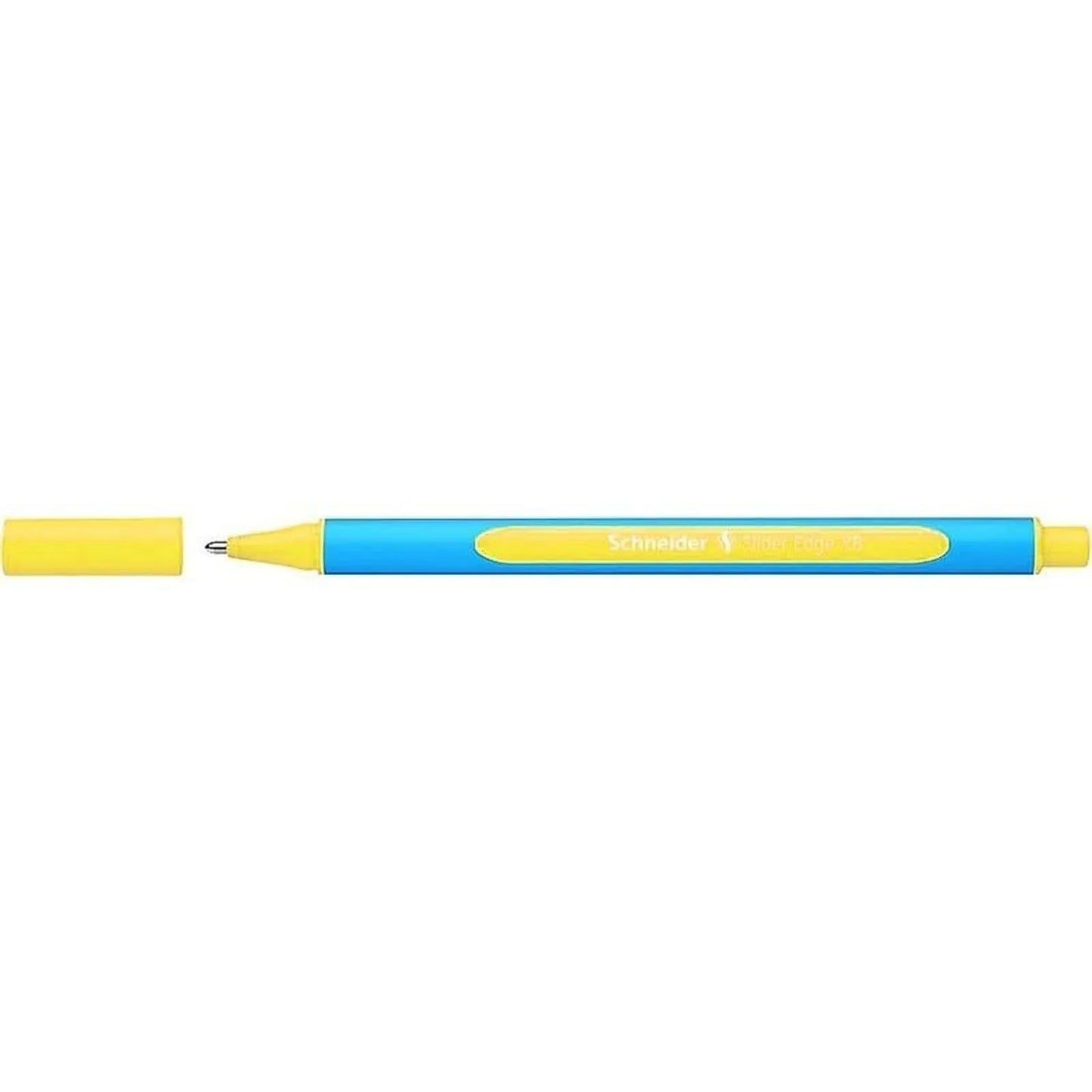 Stylo à bille SCHNEIDER "Slider Edge XB", 0,7 mm, avec capuchon, jaune - Librairie Oxford City
