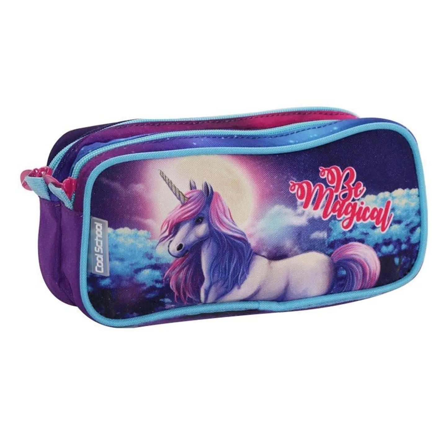 Trousse 2 zip Unicorne - Librairie Oxford City