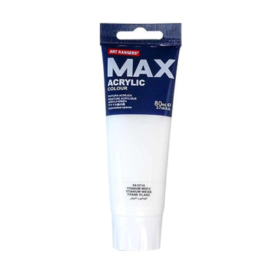 Tube Acrylique 80ml Titane Blanc ART RANGERS MAX - Librairie Oxford City