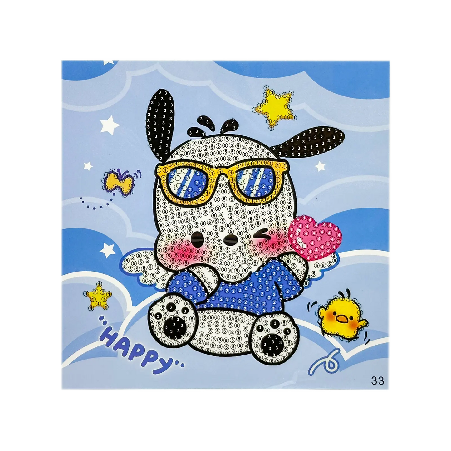 Kit Diamond Painting Enfant (15cm) – DIY Tableaux & Stickers Brillants ✨