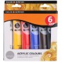 Librairie Oxford City Daler Rowney Simply Acrylic Paint Set - 6 x 75 ml Tubes Accueil tunisie