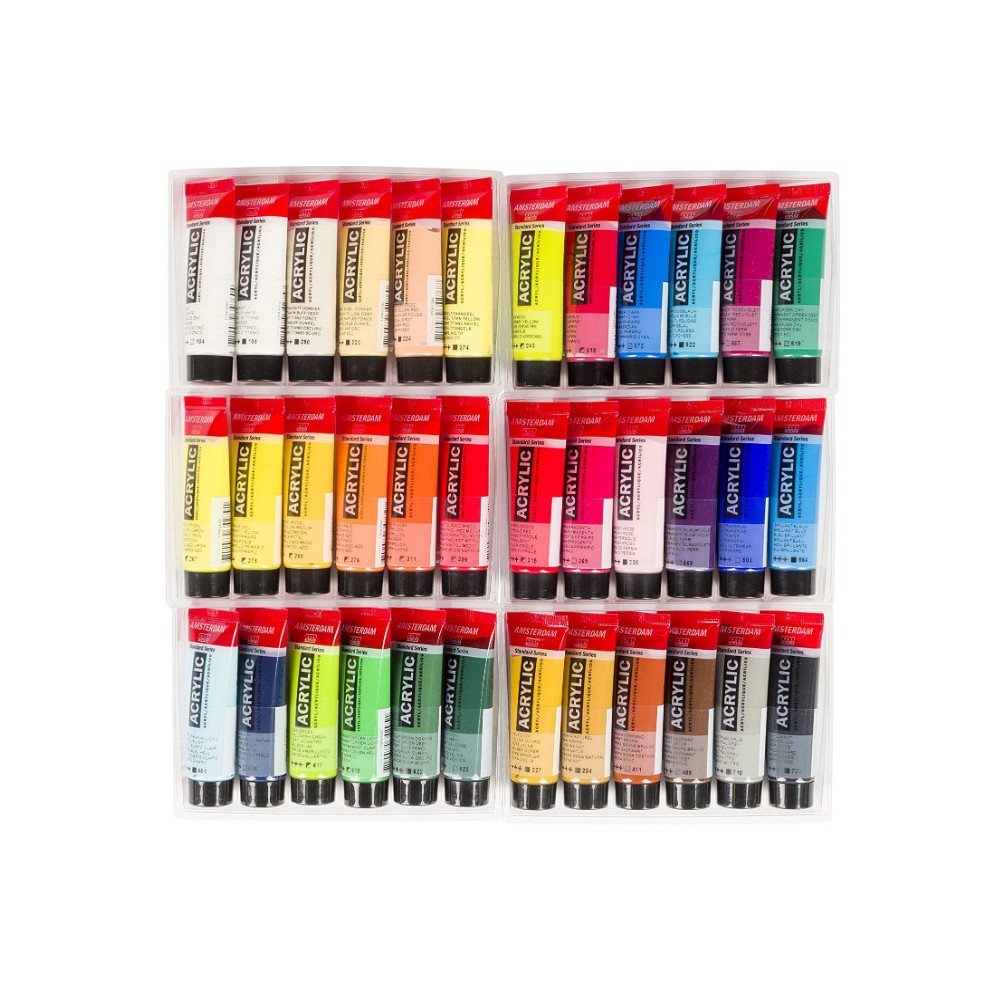 Set peinture acrylique Liquitex Basics 36 tubes