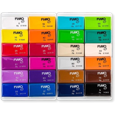 Kit pate fimo kids 6 couleurs basiques