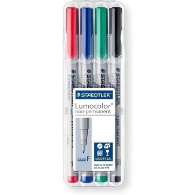 Librairie Oxford City Pochette 4 stylos non-permanent Lumocolor - F Stylos tunisie