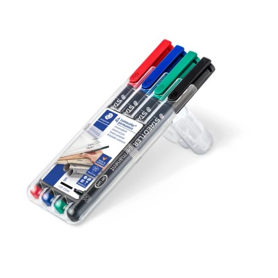 Librairie Oxford City Pochette 4 Stylos Lumoclor Permanent - B Stylos-feutre tunisie