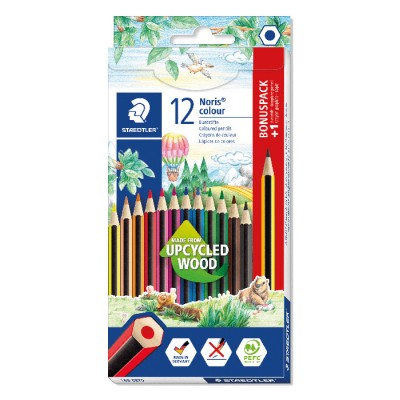 Lot 12 crayons Noris colour 185 SET9 + 1 crayon bonus