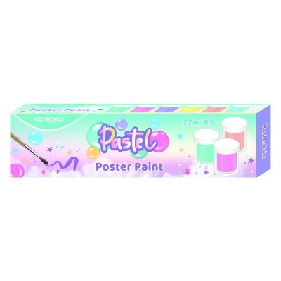 Poster paint 6 Couleurs Pastel 22 ml