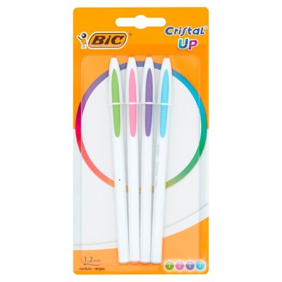 BLISTER 4 STYLO A BILLE CRISTAL UP FUN BIC
