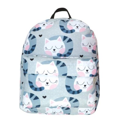 Sac à dos - Cool School - Petit modèle - Chat Gris