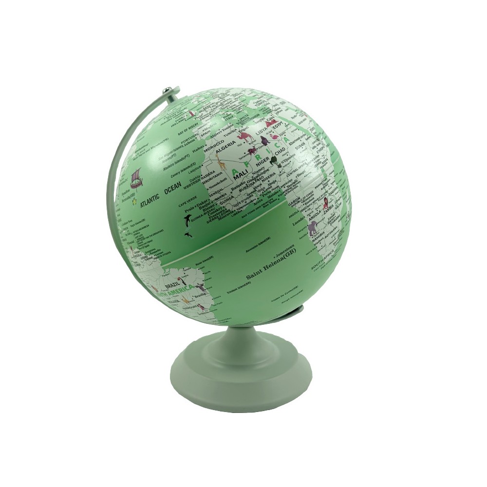 Globe Lumineux D20 Anglais - Vert Pastel - tunisie
