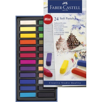 Boîte de 24 Mini pastels tendres | Faber - Castell