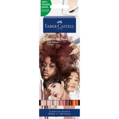 Set de 6 marqueurs aquarelles - Portrait |Faber - Castell