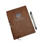 Planner notebook avec stylo - couleur marron - A5