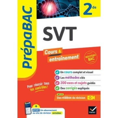 Prépabac cours & entraînement : SVT - 2de