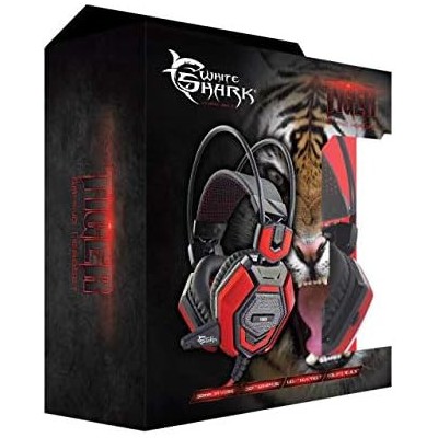 White Shark TIGER Gaming Headset, Black/Red - GHS-1644