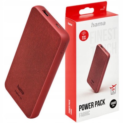 Hama Power Bank 10000mAh - Rouge