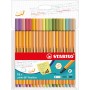 STABILO Point 88 Lot de 18 stylos à pointe fine - Soft colors