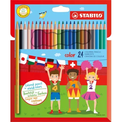 24 Crayons de couleur STABILO