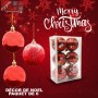 Paquet de 6 boules rouges de noël +1GRATUIT