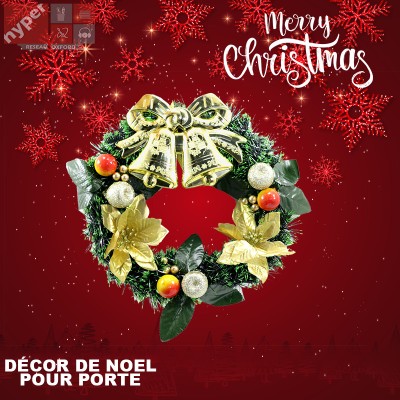 Décor de noël pour porte